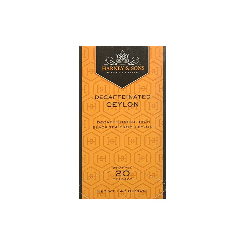 Harney and Sons Decaf Ceylon, Decaf Black 20 Teabags per