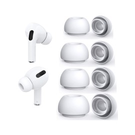 4Paar Ersatz-Ohrstöpsel für Airpods Pro und AirPods Pro 2nd Generation mit Loch zur Geräuschreduzierung,Silikon Ohrpolster Kompatibel mit Airpods Pro2 Ohrhörer passend für die Ladehülle(XS/S/M/L)