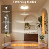 Meliya Rechargeable Motion Sensor Ceiling Light with Remote, 3000K 4000K