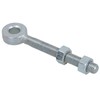 Swing Gate Long Eye Bolts Hinge + Nuts Adjustable Zinc