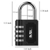 Combination Padlocks, DSL Pack of 2 Padlock with Code (4