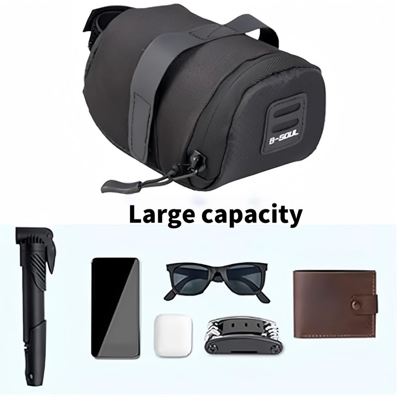 Wzenclave Waterproof Bike Saddle Bag Under Seat Bicycle Wedge Bag