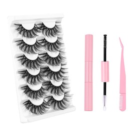 FAIRYGATE Eyelash False Eyelash Extension Kit Individual Eyelashes Kit Cluster Lashes Individual Cluster Lash Extension Kit with Lash Bond, Lash Tweezers for Self Use B5422