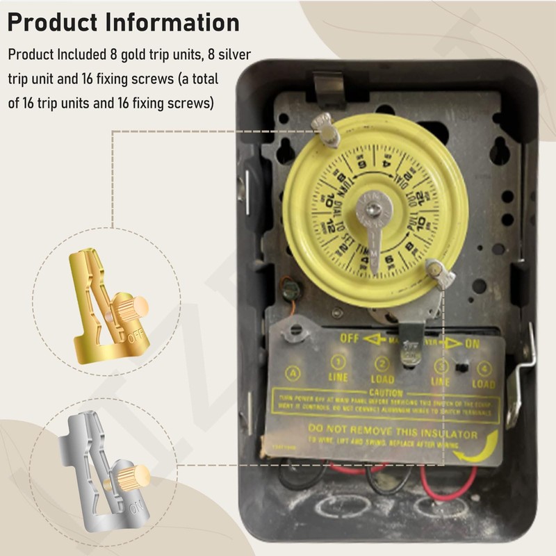 8 Sets of 156T1978A Time Switch Tripper Kit Compatible with
