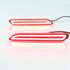 FFOCCO Three Funtions Red LED Rear Bumper Reflectors Turn Signal
