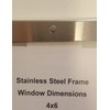 Elevator Permit Frame 4X6 Stainless Steel