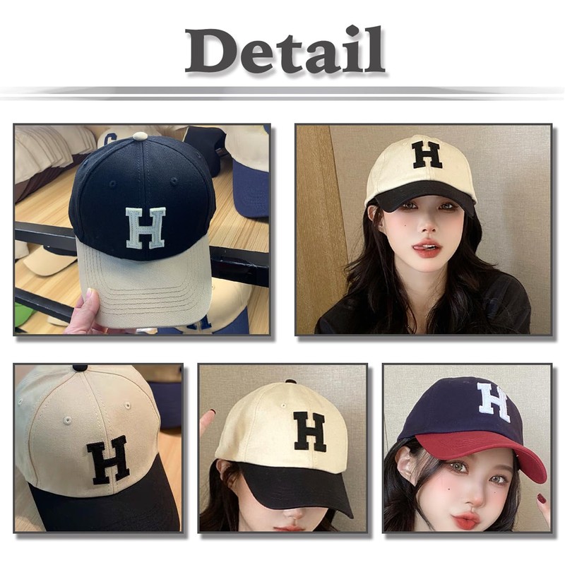 White Fang CZ041 Baseball Cap, Logo, English Letter Cap, Stylish,