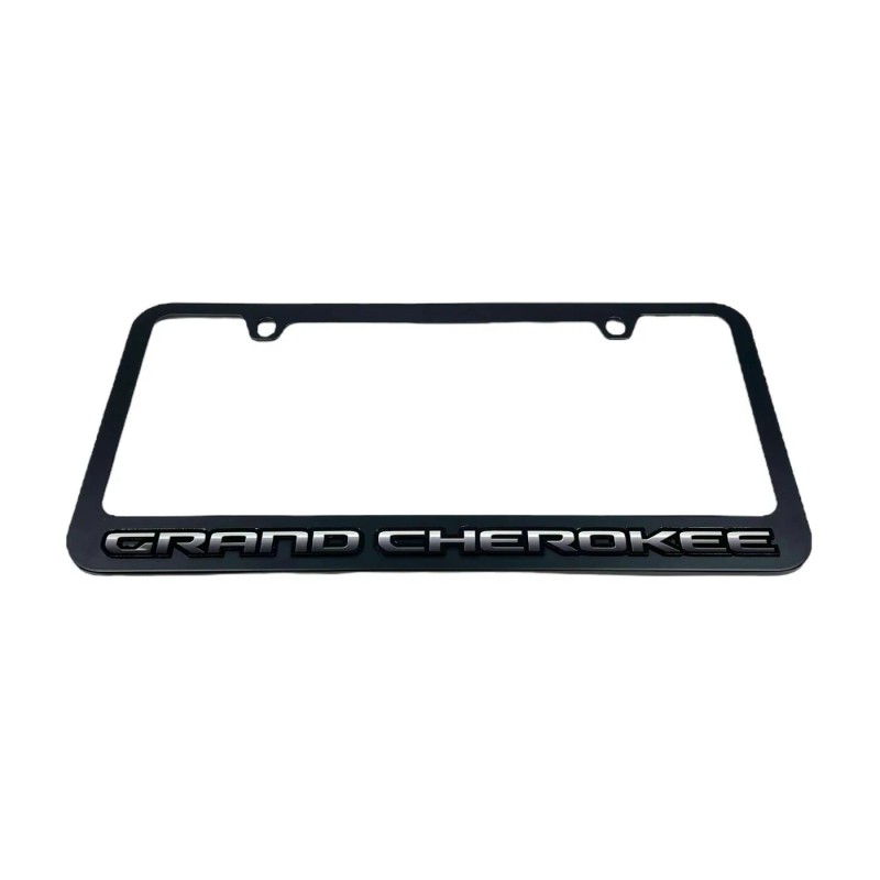 Jeep Grand Cherokee Black License Plate Frame