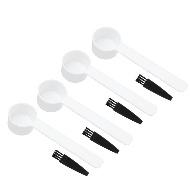 100Set Reusable 4g Coffee Measuring Spoon Brush Kit Coffee Making