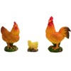Hsthe Sea Miniature Chicken Jewelry Set, 3 Pieces, Rooster, Hen,