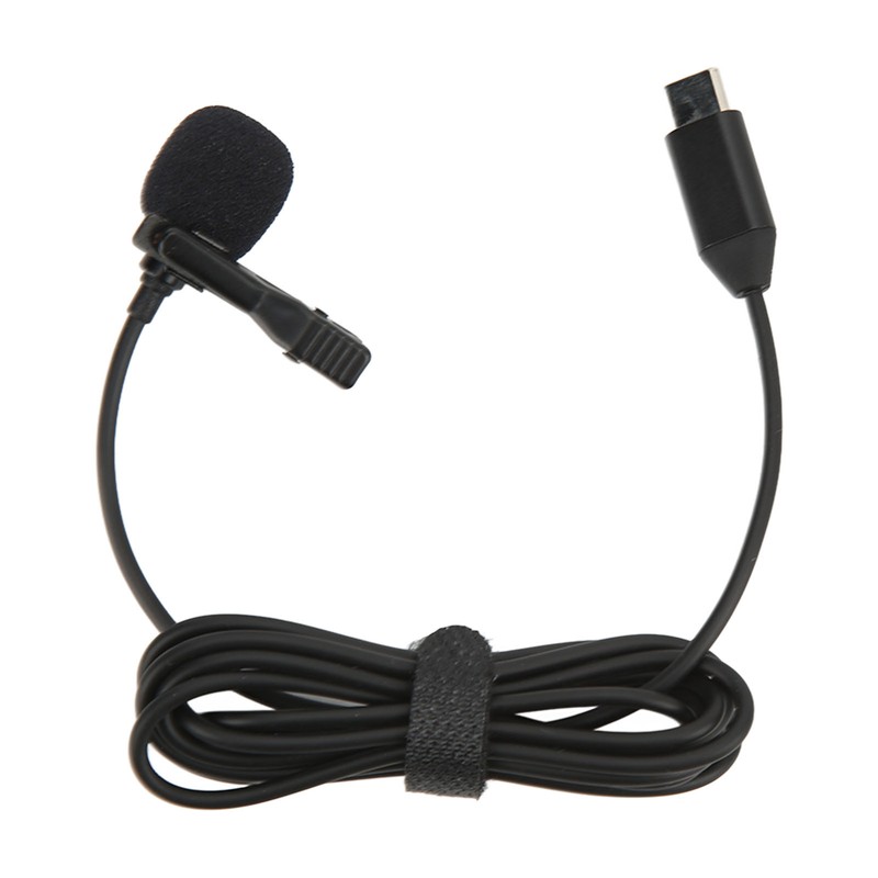 Wireless Lavalier Microphone ‑34dB Metal Lapel Mic for Insta360 ONE