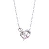 The Kiss SPD1411DM Diamond Women's Silver Necklace, Diamond