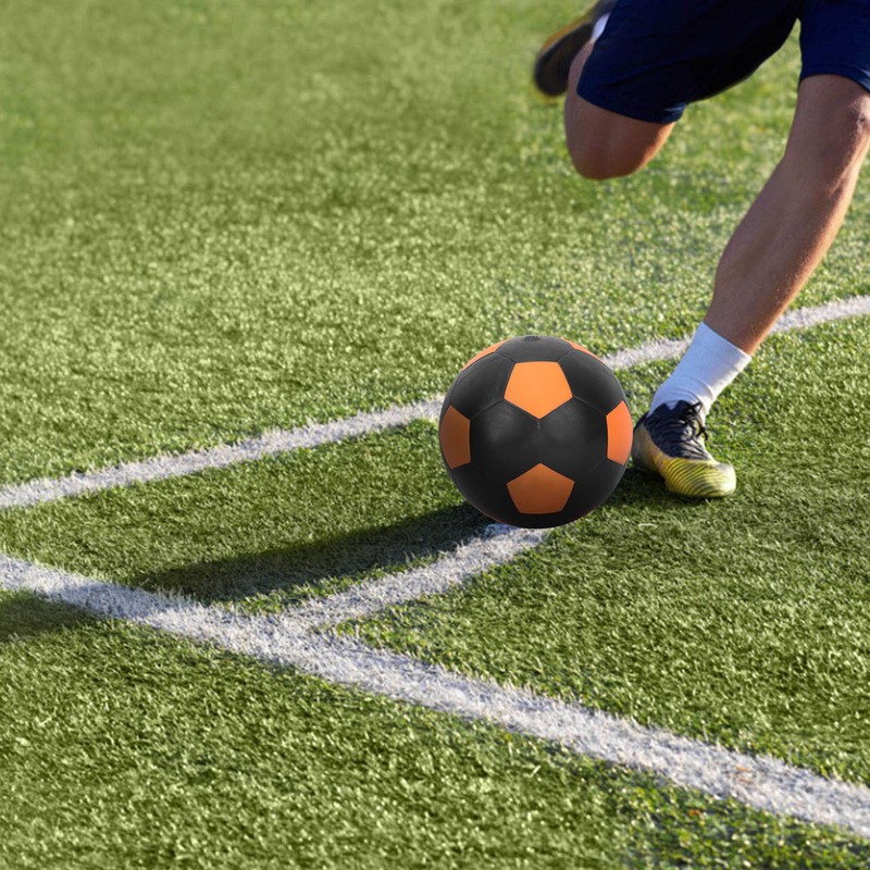 LED Vibrating Glow Soccer Ball Inflatable Rubber Football Luminous Soccer