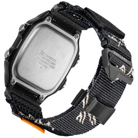 18mm Replacement Band for Casio G-Shock DW-H5600 AE-1000W/1100W/1200/1300/1500WH,W-800H,MRW-200H,F-108WH F-91W,A158WA G-Hook & Badge Decoration Design Nylon Casio Watch Bracelet