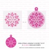 Stencil Revolution Poinsettia Christmas Ornament Stencil - Durable & Reusable