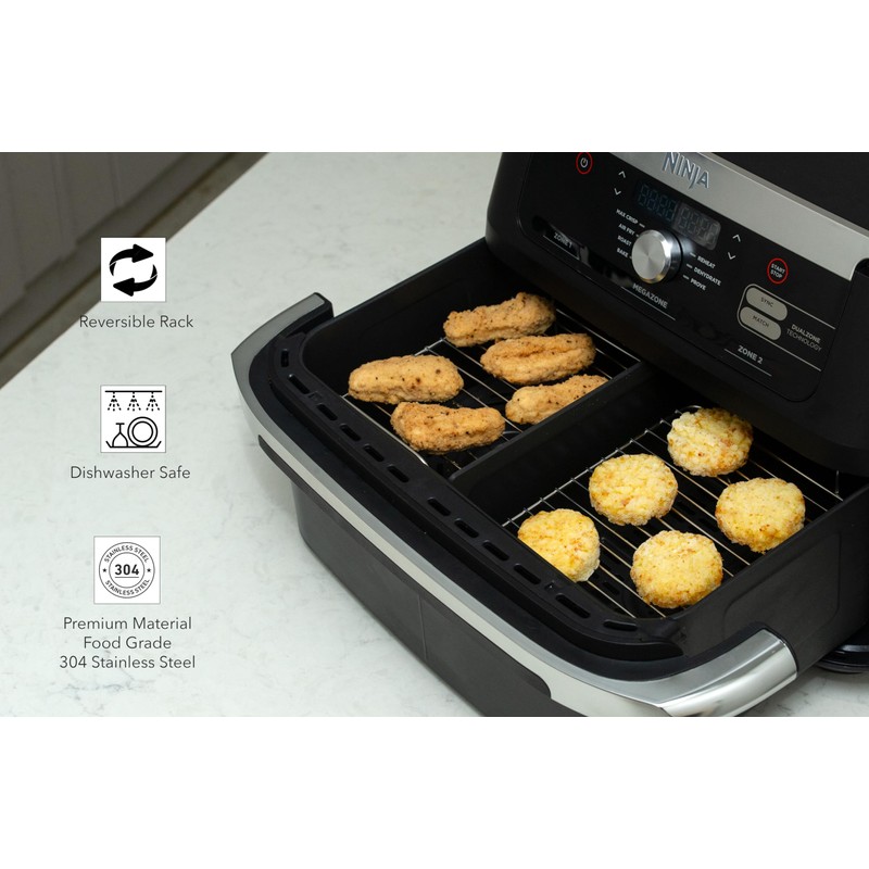 MKSS Reversible Stainless Steel 304 Racks Compatible with Ninja Flexidrawer