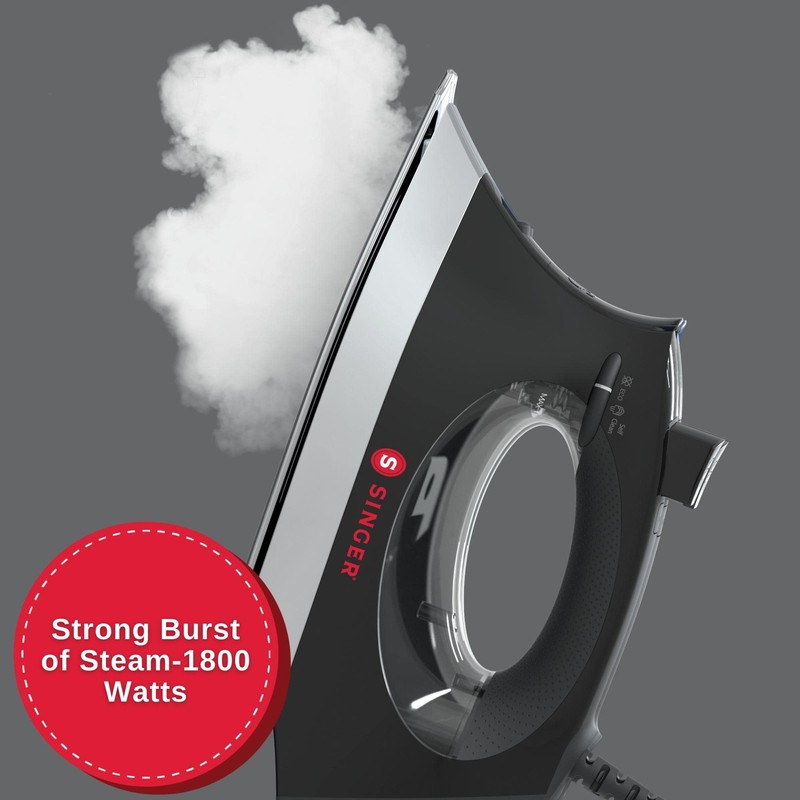 SINGER SteamCraft Plus 2.0 Steam Iron (1800W) | Steamer with