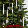 Sunjas Christmas Tree Candles with Magic Wand 12 Pack Flameless