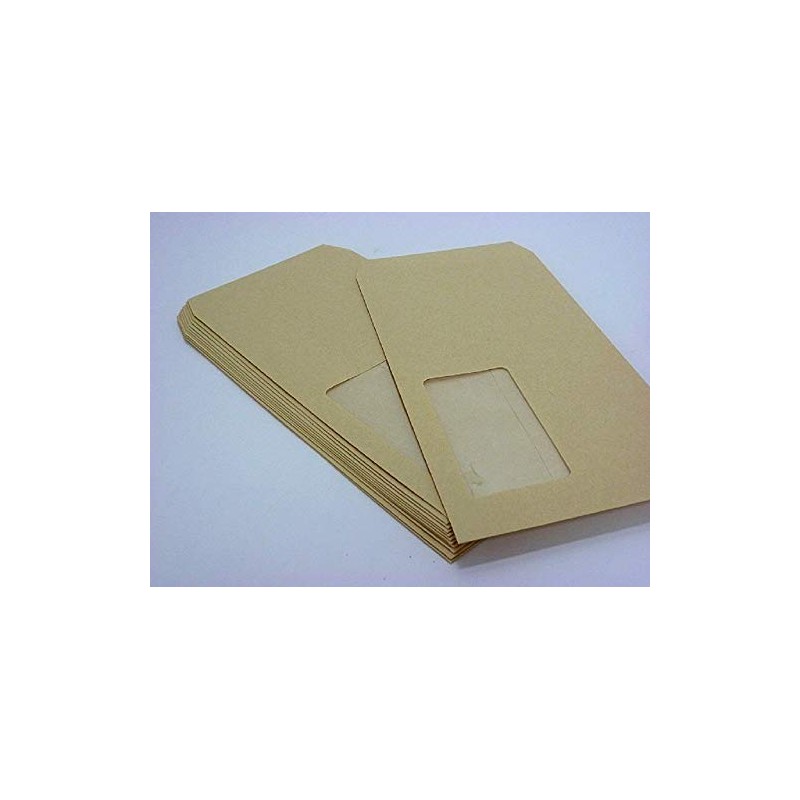 44A700 Long 40 Envelopes with Window, Craft 2.5 oz (70