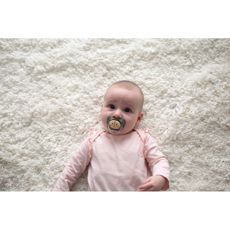 Dr. Brown's Prevent Soothers - Animal Faces, Blue, 0-6 Month,