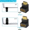 Warmstor 6 Pack HDMI 2.0 Male to Female Angled Adapter