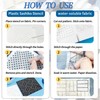 52PCS Sashiko Embroidery Kit with Threads, Needles, Thimble, Plastic Stencils,