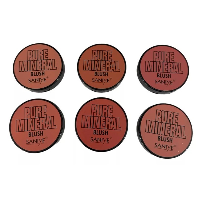 Saniye 3 Rubor Blush Saniye Larga Duracion Pure Mineral Polvo