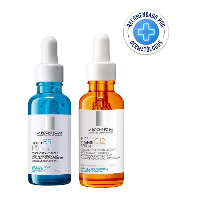 Kit La Roche-posay Rutina Anti-arrugas/anti-oxidante Todo Tipo De Piel Día/noche