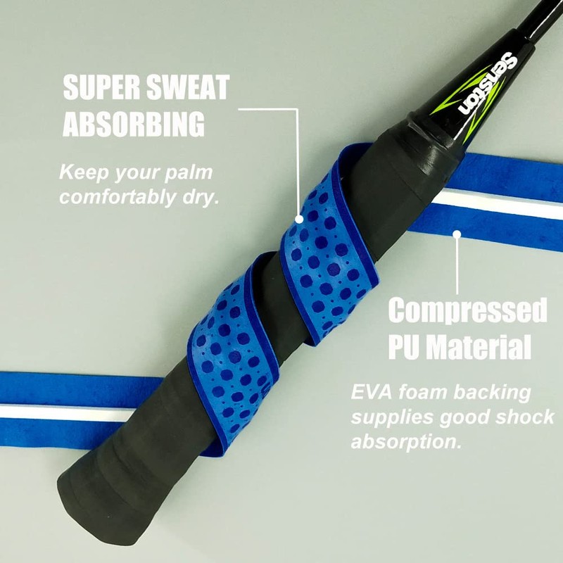 Senston New Rackets Grip Anti Slip Perforated Super Absorbent Tennis