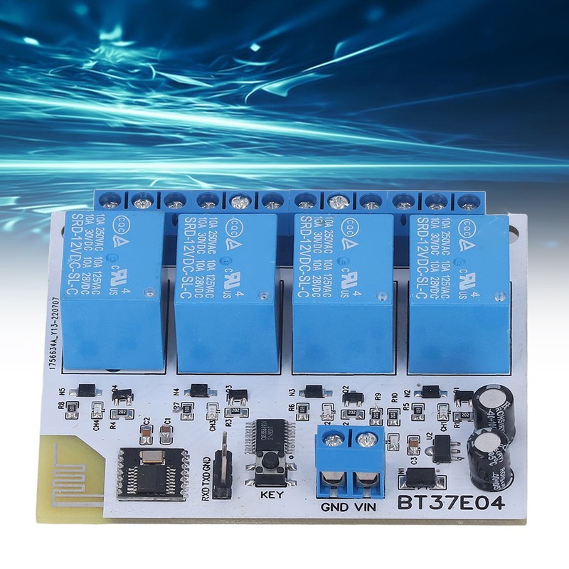 4 Channel Bluetooth Relay Control Module Anti Interference 2.4G RF