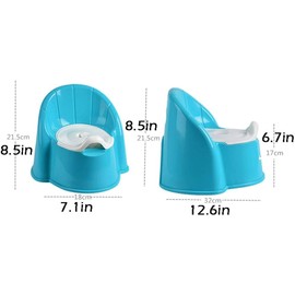 Travel Potty Kids Portable Slip and Anti-Splash Potty Training Seat Children Potty for Travel Toddler Potty Training (Color : Pink) (Blue)
