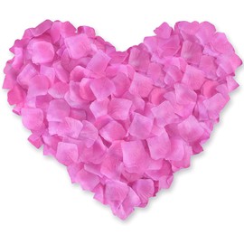 Happium 1000 Pieces Rose Petals, Artificial Silk Flowers Petals Romantic Decorations, Emulation Rose Petals for Wedding Decoration, Valentine's Day, Confession Decoration, Party, Pink Shades