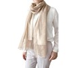 enliven Silk, Wool, Stole, Thin, Lurex Yarn, Large Scarf, Elegant,