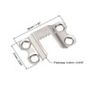 sourcing map Picture Hangers, 36mm 4-Hole with Screws for Frame