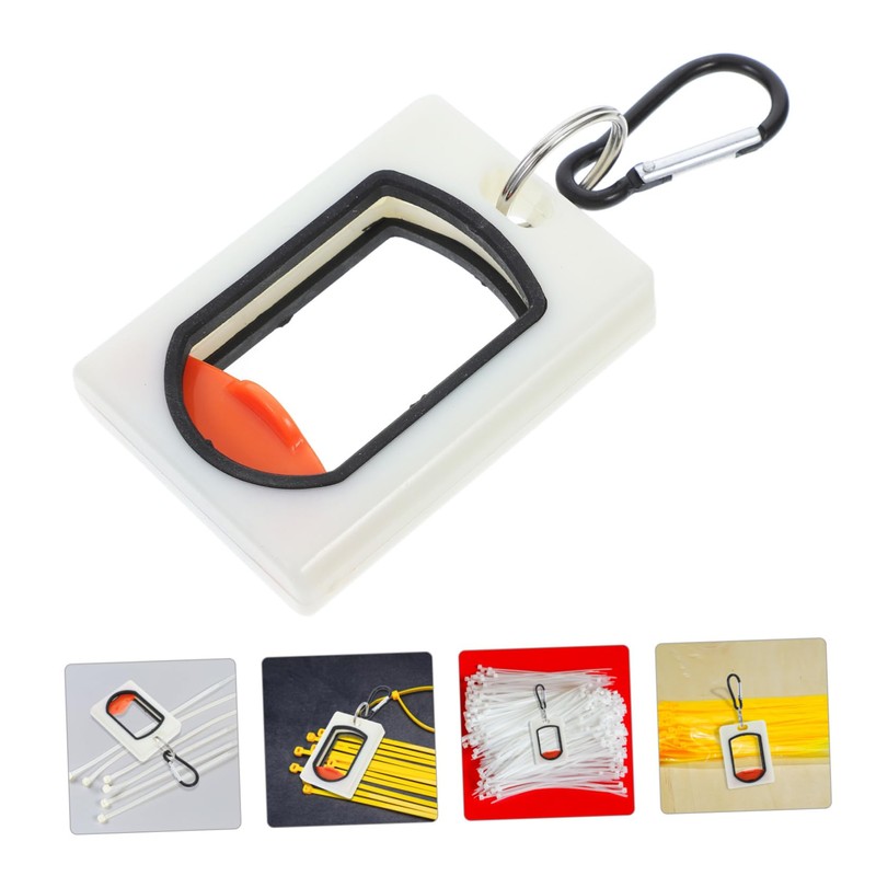 ORFOFE Cord Organizer for Desk Plastic Clip Zip Ties Luminous