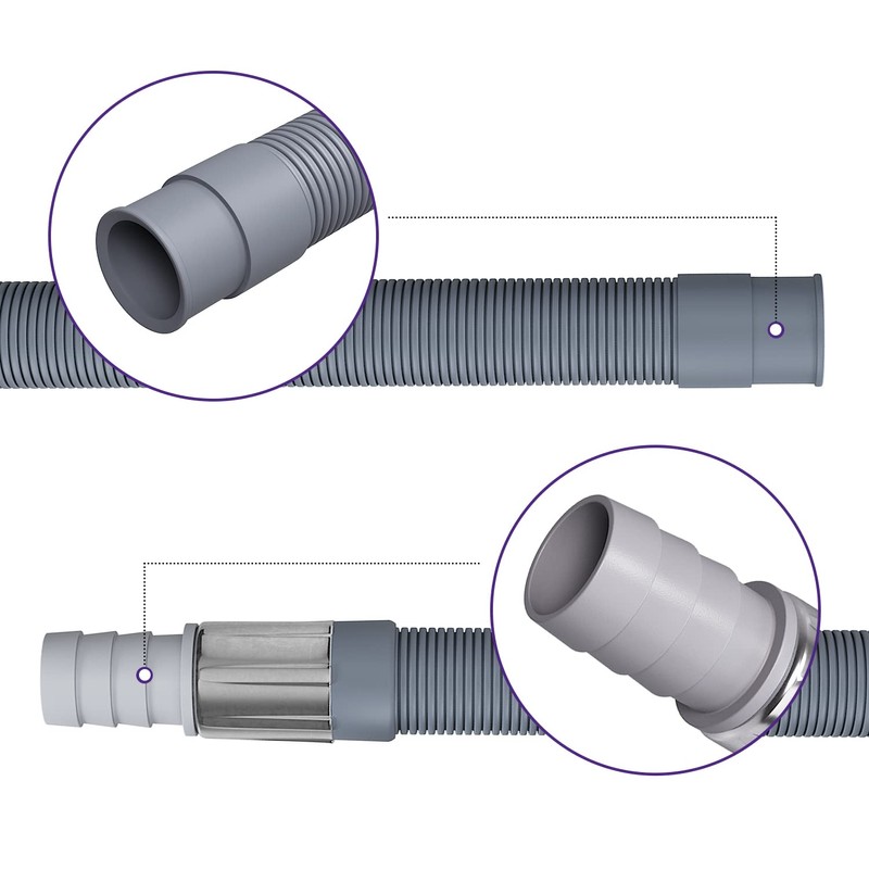 Viоks.pro Drain Hose Extension 1 m Straight/Straight Diameter 19 to
