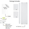 Onlysky Set of 4 Wall-Mounted Kid's Bookshelf - White Floating