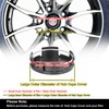 X AUTOHAUX 4 Pcs 62mm 4 Lugs Black Car Wheel