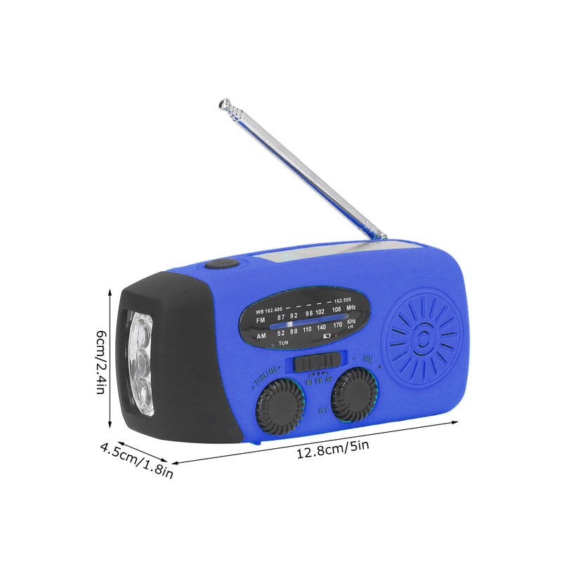Hand Crank Solar Radio Multifunctional Emergency Radio LED Radio with