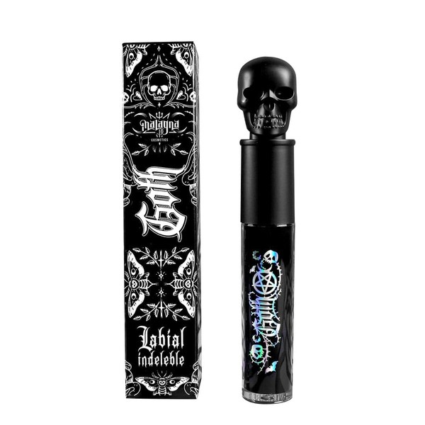 Malagna Cosmetics Labial Calavera Ultrapigmentado matte 10gr Black matte