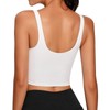 Lemedy Women Sports Bra Longline Crop Tank Top Padded Workout