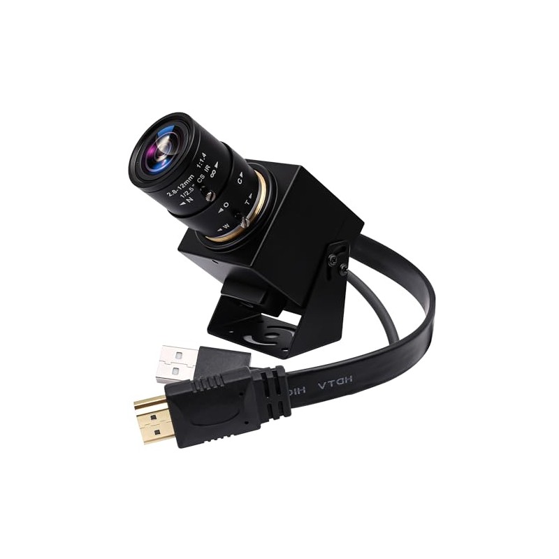 ELP Cámara USB HDMI 4K - Cámara web con zoom