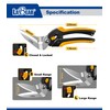 LABEAR-8.5" Heavy Duty Scissors, Carpet Cutter, Industrial Scissors, Multipurpose, Scissors
