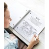 Dunwell Graph Ruled Notebook 4x4 (Red) Plastic Cover, 100 Sheets,