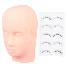 Mikinona Lash Training Kit 1 Set Lash Mannequin Fake Lashes for Eyelash Extension Practice
