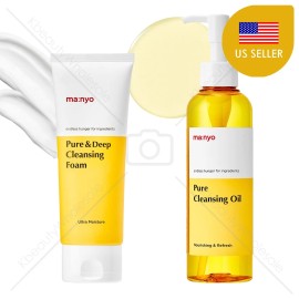 Manyo [ma:ny] Double Cleanse set, Pure Cleansing Oil + Pure & Deep Cleansing Foam