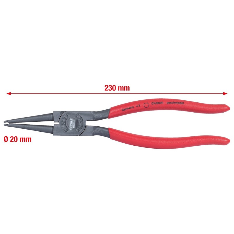 KS Tools 119.2063 Circlip pliers for internal circlips, 40-100 mm