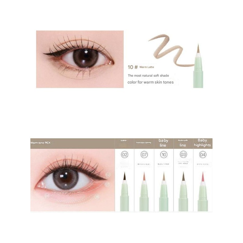 MERRY MONDE Super Twim Pen Eyeliner 0.5g, Color:07 Peach Twim