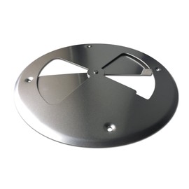 TWO PACK 2 BBQ Smoker Supply wood stove ajustable grill vent damper 8 inch Aluminium