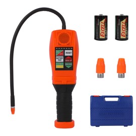 Refrigerant Leak Detector HVAC Automotive Freon Leak Detector Tool CFCs HCFCs HFCs Halogen Gas Leak Detector Finder for R134A R410A R22 R404A R407C 134A AZ-50 HP62 MP39 Car AC Leak Detector Kit